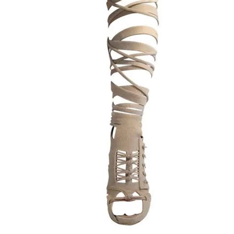 Rare Givenchy 2008 Up the Leg Gladiator Heeled Sandals